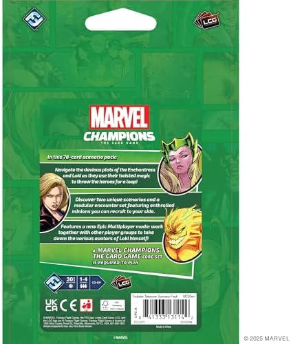 Marvel Champions The Card Game Trickster Takeover Scenario Pack - Cooperative Strategy Game for Kids & Adults, Ages 14+, 1-4 Players, 45-90 Min Playtime, Made by Fantasy Flight Games