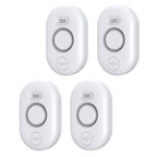 Water Leak Detector Sensor Alarm: Home Water Flooding Monitor Smart Sink Overflow Monitoring Adjustable Wet Moisture Alert Pipe Leakage Drip Detection Warning for Basement Floor 4Pack