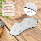 Stainless Steel Gua Sha Set Face Massager Metal Gua Sha Facial Tools Body Lymphatic Drainage Massager Guasha Sculpting Tool Skin Care Gifts for Women