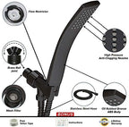 Luxury Spa Series: Bronze Hand Held Shower Head, 2.3 inch High Pressure Handheld Showerhead with Extra-Long Stainless Steel Hose, Experience MAXX Comfort and Elegance (Oil Rubbed Bronze)