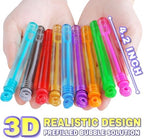 Mini Bubble Wands Bulk 200 Pack 20 Colors, Party Favors Toys for Kids Child, Christmas Celebration,Thanksgiving New Year, Themed Birthday, Wedding, Summer Outdoor, Bath Time, Gifts Box for Girls Boys