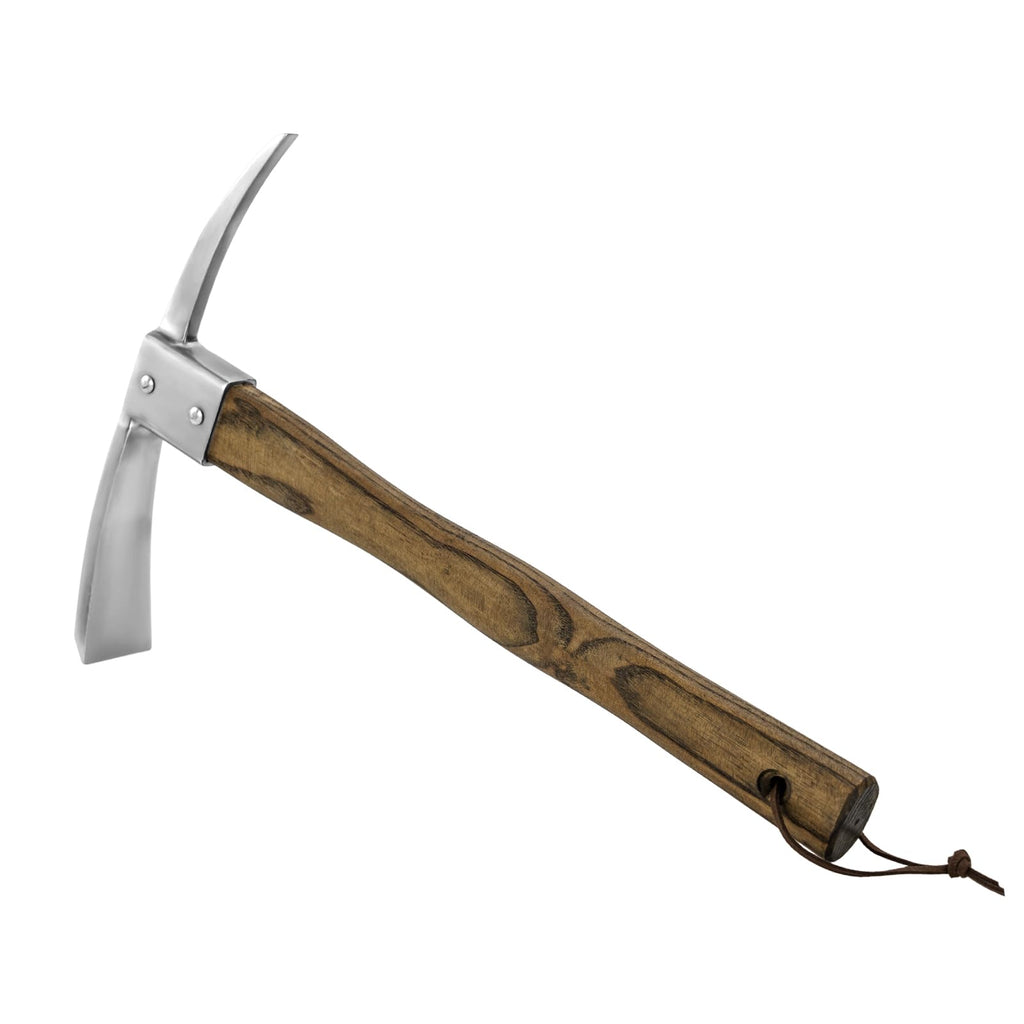 Haliaeetus Pick Axe, Stainless Steel Mattock, Garden Pick with Wood Handle