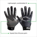 CUTTERS Game Day Receiver Glvs Youth S/M, Black Fade