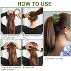 Birds Nest Hair Clips - Hair Claw Clamps Bun Makers Expandable Ponytail Holder Comb Hair Bands Hair Accessory for Women Ponytail Holders Claw Clips