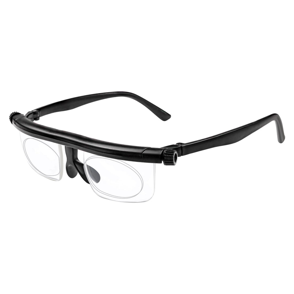 Ouolipraa Flex Focal Adjustable Glasses Dial Vision Reading Glasses Zoom Eyeglasses for Men Women One Power Auto Focus 0D to 400D Presbyopic Readers Variable Focus Eyewear Read Distance Near Far Sight