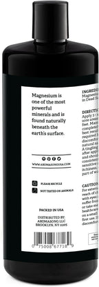 Aromasong Magnesium Spray - Extra Strength (23mg in Each Spritz) 32 Oz Refill Bottle, Natural and Pure Magnesium Oil Spray - Made in The USA - for Leg Discomfort and Promotes a Calm Sleep
