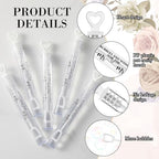 120 Count Wedding Mini Bubble for a Wedding Wands Bulk Heart Bubble Wand for Guests Send Off Party Supplies Valentine Anniversaries Celebration (Love Air)
