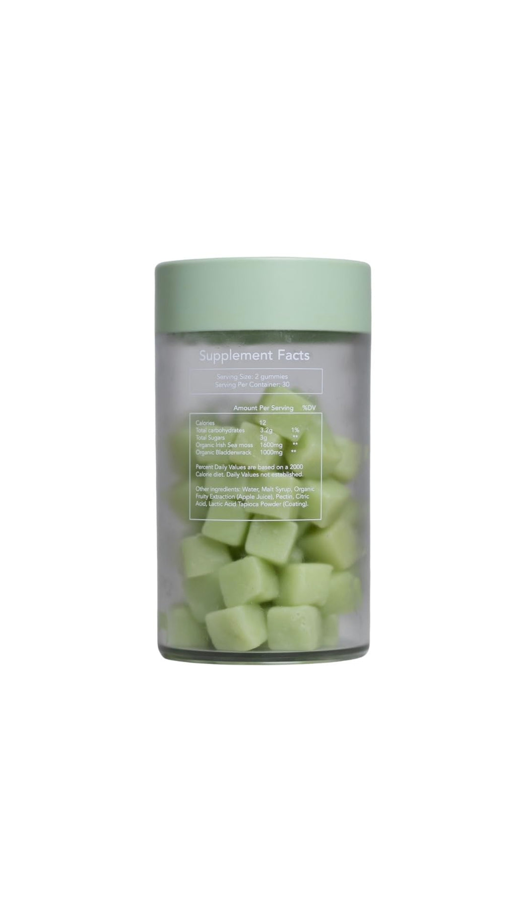 mossii Sea Moss Gummies, 60 Vegan Gummies, 1600mg Irish Sea Moss and 1000mg Bladderwrack, 92 Vitamins and Minerals