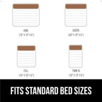 GORILLA GRIP Queen Bed Wedge Pillow for Headboard Gap, Filler Between Mattress Gaps, US Designed, Comfortable Supportive High Density Cushion Foam Pillows, Stay in Place Gripping Dots, White