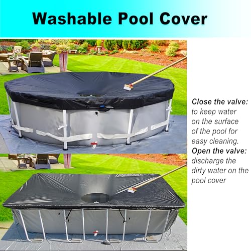SIHAIAN Fixed Component Kit for SIHAIAN Pool Cover(Hard Surfaces), Combination of Both Can be Used to In-ground Pool, Canopy, Round Pool, Backyard Shade, Hot Tub