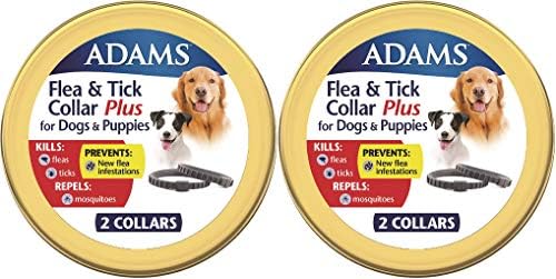 Flea & Tick Collar Plus for Dogs & Puppies 2 Count - Pack of 22