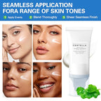 2PCS Centella Sunscreen SPF 50, Daily UV Defense Summer Sunblock for Face, 50ML 𝑴𝒂𝒅𝒂𝒈𝒂𝒔𝒄𝒂𝒓 Sunscreen Face Serum,Travel Essentials for Black Girl