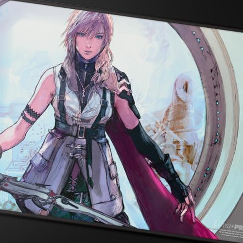 Ultra PRO - Final Fantasy x Universes Beyond Lightning, Army of One Black Stitched Playmat for Magic: The Gathering | Card Game Playmat, Final Fantasy Collectibles, Desk Mat Mousepad