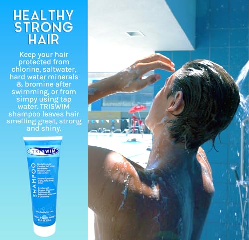 TRISWIM Chlorine Removal Swimmers Shampoo Moisturizing Repairing Hair, 8.5 fl.oz.