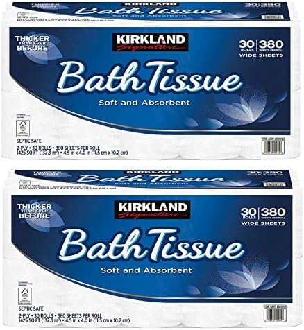 Kirkland Signature Bath Tissue, 2-Ply, 425, 2 Pack (30 count)