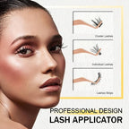 Lash Applicator Tool 2PCS Individual Tweezers for Eyelash Extensions - Professional Curved Applicator for DIY Cluster Lashes