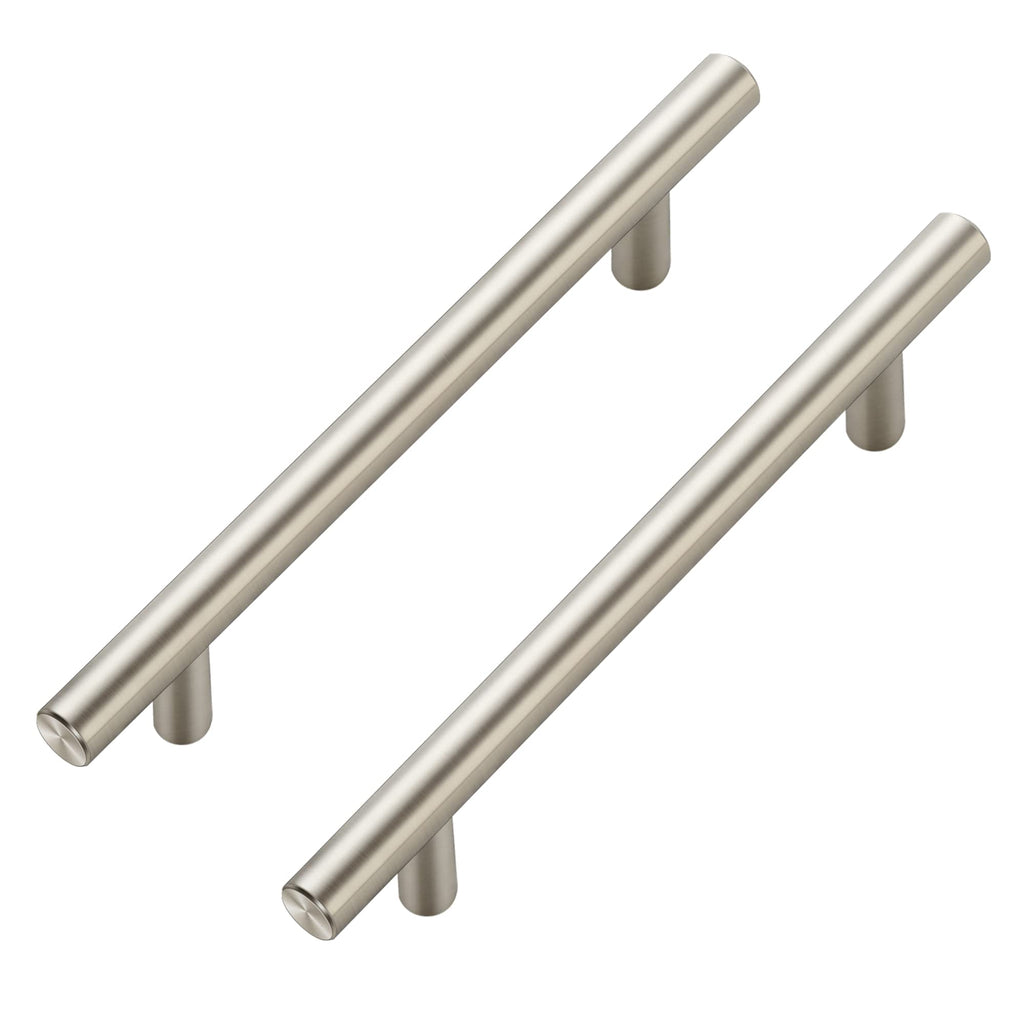 Ravinte 10 Pack | 7.38'' Cabinet Pulls Brushed Nickel Stainless Steel Kitchen Cupboard Handles Cabinet Handles 7.38”Length, 5” Hole Center