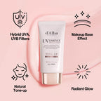 [2 ea] d'alba Piedmont Waterfull Tone-Up Sunscreen Serum BROAD SPECTRUM SPF 50 + Korean Sunscreen for Face, All Skin Tones (2 x 1.69 fl.oz.)