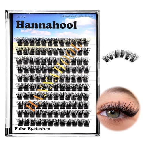 Large Tray,10-20mm to Choose DIY Eye Lashes Extensions 120 Cluster Wide Stem Eyelashes Soft and Lightweight Individual False Eyelashes Dramatic Look (8mm)