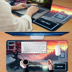 for MTG Game Playmat, for Magic TCG Rubber Play mat,Tabletop Card Playmats with Smooth Surface,Trading Card Inked Game Mat with White Zones,Battle Game,Art Tree Sky