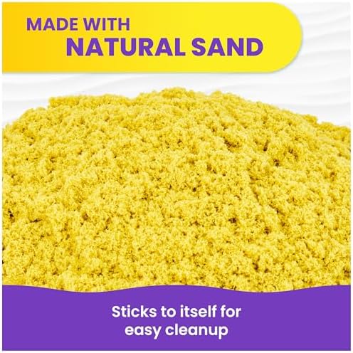 Kinetic Sand, 6lbs Mega Mixin’ Bag with Red, Yellow & Blue Play Sand (Packaging May Vary), Sensory Toys for Kids Ages 3 and up