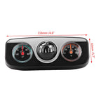 Car Thermometer, Hygrometer 3 in 1 Ball, Multi Functional Reading with Self Adhesive Tape, Black, Compact Size