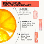 Pacifica Glow Baby Brightening Body Wash – Vitamin C & AHA Exfoliating Body Wash for Glowing Skin, Moisturizing Daily Shower Gel for Dull Dry Skin, Niacinamide & Kakadu Plum, Vegan, 10 oz