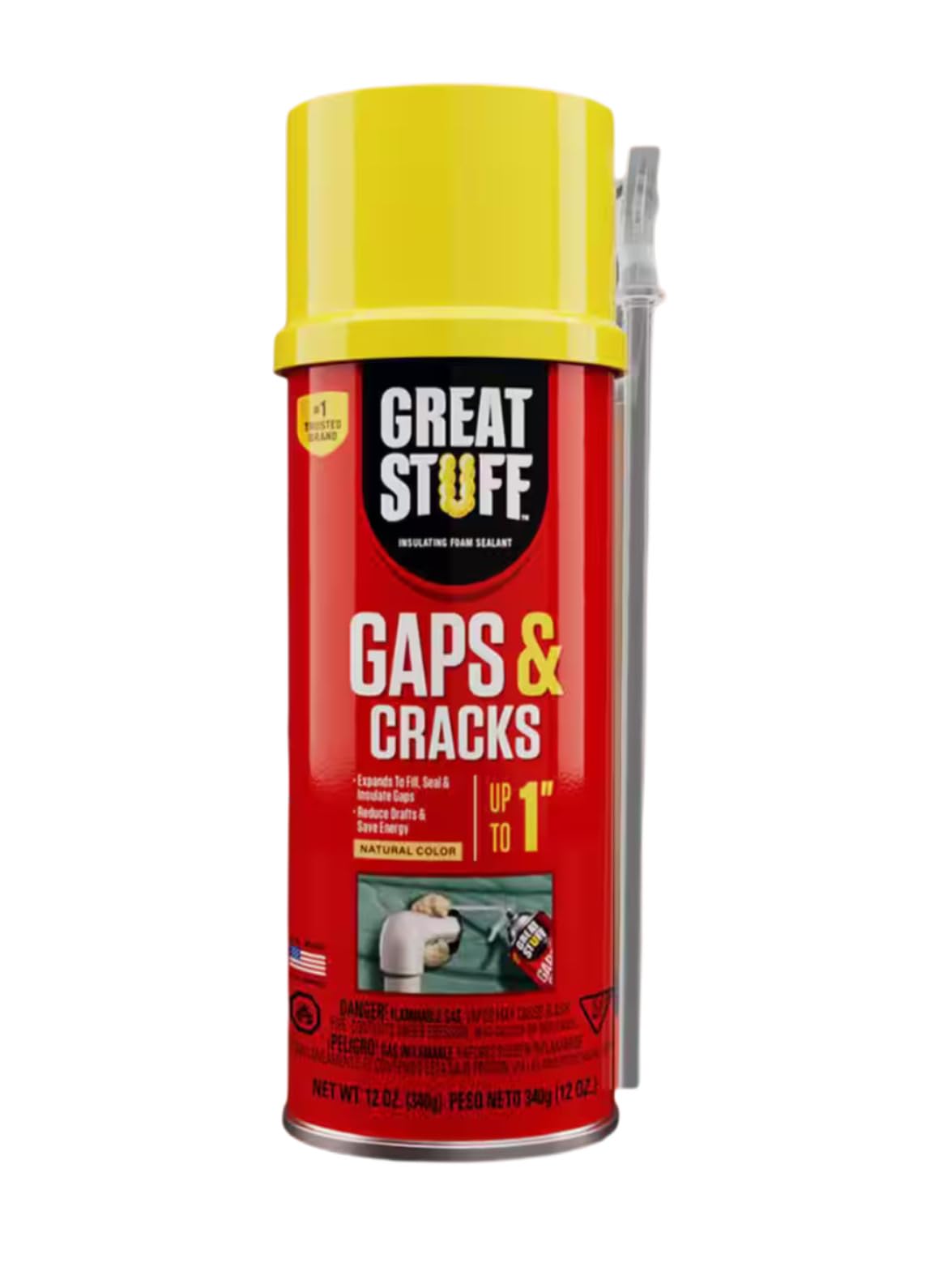 DOW Chemical 157901 Great Stuff Expanding Spray Foam Sealant, 12 oz - 441002