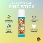 Sun Zapper Extreme Zinc Sunscreen Stick SPF 50+ Bronze – Water Resistant Mineral Sunscreen for Face, Zinc Oxide Surf Sunscreen Stick for Surfing and Water Sports, 15g (0.53 oz), Australian Made