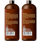 Castor Oil Shampoo and Conditioner Set for Hair Growth with Rosemary & Peppermint Oil - Cleanse Hair, Strengthen & Shine with Castor Shampoo and Conditioner - Anti-Hair Loss for Men & Women - 16 fl oz