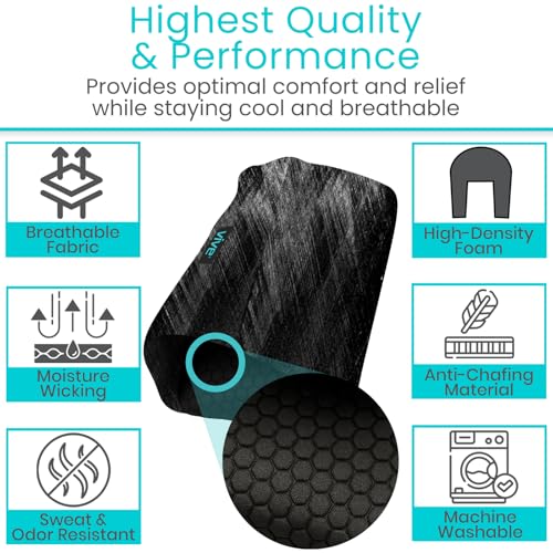 Vive Premium Crutch Pads & Hand Grips - Comfortable, Breathable, Machine Washable Padding - Moisture Wicking & Odor Reducing Pillow Accessory Covers for Adult & Youth Walking Crutches