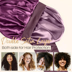 Yanibest Satin Bonnet Silk Bonnet for Sleeping Double Layer Ajustable Satin bonnet for Women Men for Curly Natural Hair with Tie Band