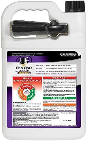 Hot Shot Ready-to-Use Bed Bug Killer Spray, Kills Bed Bugs and Bug Eggs Indoors, Kills Fleas and Dust Mites, Non-Staining, 1 Gallon