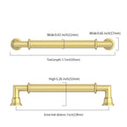 Asidrama 30 Pack 5 Inch(128mm) Brushed Gold Kitchen Cabinet Handles, Cabinet Pulls Gold Kitchen Cabinet Hardware for Cupboard Drawer 2281