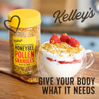 Kelley's Bee Pollen, 9 oz – 100% Raw Bee Pollen Granules, GO Texan Certified – Naturally Preserved Vitamins, Enzymes, Amino Acids & Protein – Gluten Free, Non-GMO, Paleo & Keto Friendly