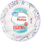 Great Value Value 8 5/8" Heavy Duty Premium Party Paper Plates, 100 ct
