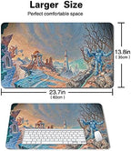 Board Game MTG Playmat Games Size 60X35 cm CCG Compatible for MTG CCG RPG Trading Card Game (Karn URZA Panorama)