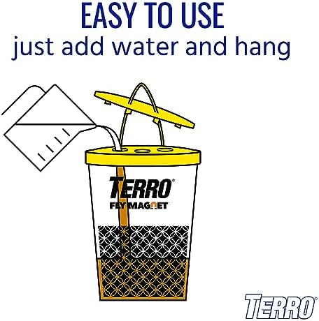 TERRO Fly Magnet Disposable Outdoor Fly Trap with Bait T524