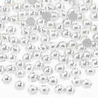 beadsland Flat Back Crystal Rhinestones Round Gems for Nail Art and Craft Glue Fix, Crystal, 10mm, SS50/144pcs