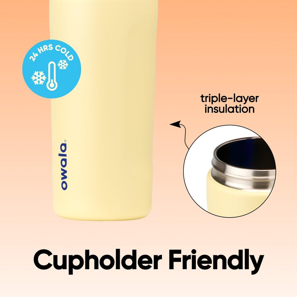 Owala FreeSip Kids Stainless Steel Water Bottle 16 oz Misty Horizons