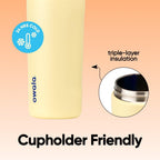 Owala FreeSip Kids Stainless Steel Water Bottle 16 oz Misty Horizons