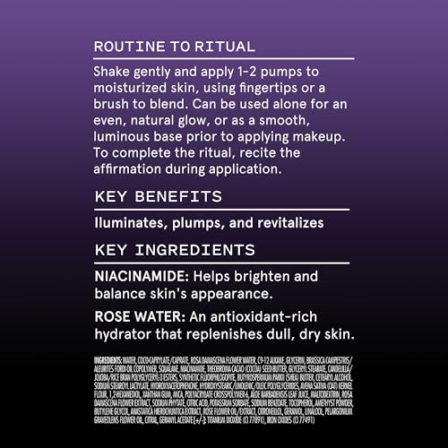 Let Me Glow Illuminating Serum & Makeup Primer, Boosts Radiance & Plumps for Highlighted, Dewy & Glowing Skin with Niacinamide, Vegan, Cruelty-Free