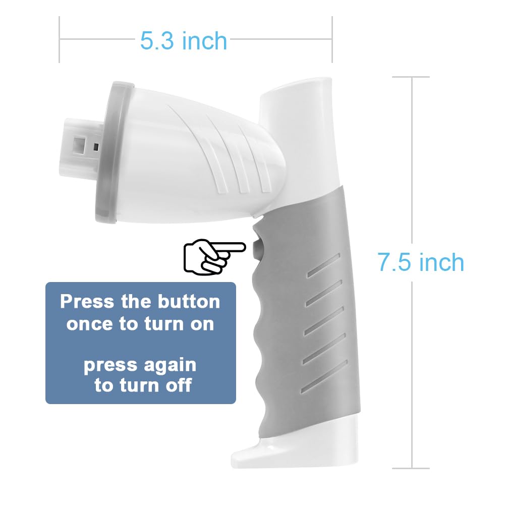 Electric Spin Scrubber, Bathroom Cleaning Brush Shower Scrubber Portable Rechargeable, Power Scrub Brush for Bathtub Sink Tile Grout Window Sill Kitchen Stove Cooker, Household Cleaning Tools