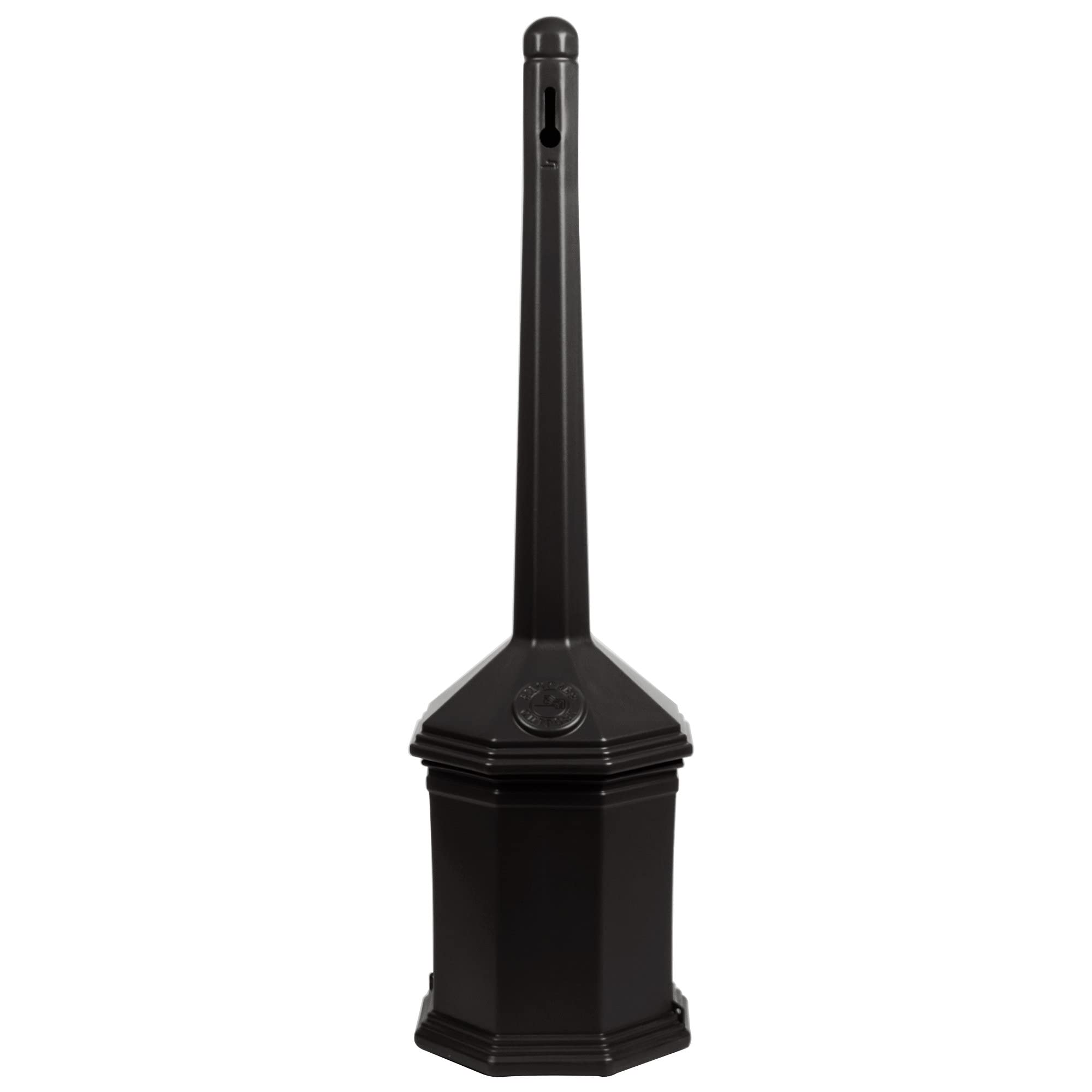 Commercial Zone 710301 Smoker’s Outpost Site Saver Cigarette Receptacle, Black, Plastic, 5 Quart