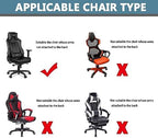 OQHAIR 4 Pieces Ergonomic Gaming Chair Cover with Armrest Soft Jacquard Gaming Chair Slipcover Anti Slip Gaming Chair Cover for Reclining Racing Gaming Gaming Chair -Light Gray