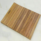 Natural Wooden Bath Mat Duckboard,Non Slip Bathroom Spa Shower Mat Sauna,Slatted Rectangular,Luxury Modern Doormat,Bamboo Bath Mat for Shower (Size : 40x70cm/16x28in)