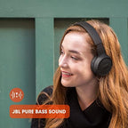 JBL Tune 510BT - Bluetooth headphones with up to 40 hours battery, microphone for call, foldable and comfortable, Android and iOs compatible (White)