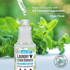 Mighty Mint Laundry Stain Remover, Parent’s Choice Non-Toxic Spray for Stains from Food, Drink, Grease, Natural Peppermint Scent, 16oz