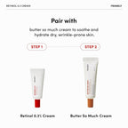 FRANKLY Retinol 0.3% Cream, 0.7 fl oz - Korean Intensive Retinol | Night Cream | Ceramides & Natural Ginseng | Anti-aging, Wrinkles Care, Reduces Congestion and hyperpigmentation | Korean Skin Care