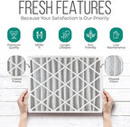 20x25x4 Furnace Filters, FC100A1037 Filter Replacement, Merv 11 Filter Media with Homequip Disposal Bag (2 Pack)